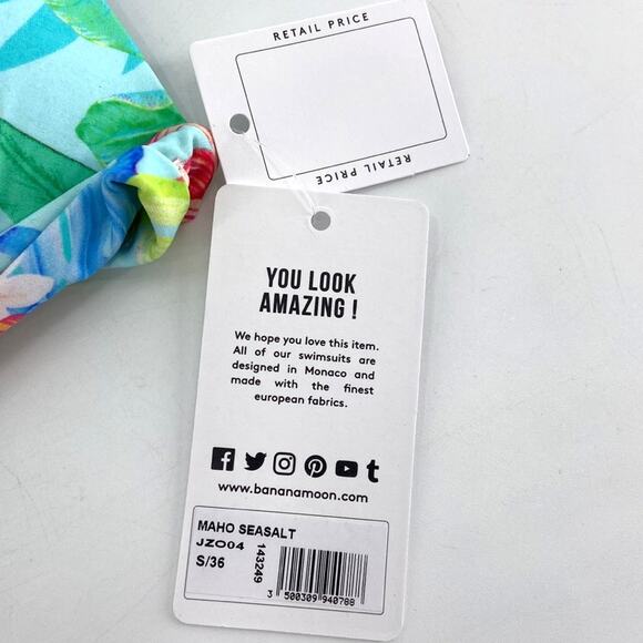 Banana moon Women's Multicolor Maho Seasalt Triangle Swim Top Size S - Picture 7 of 9